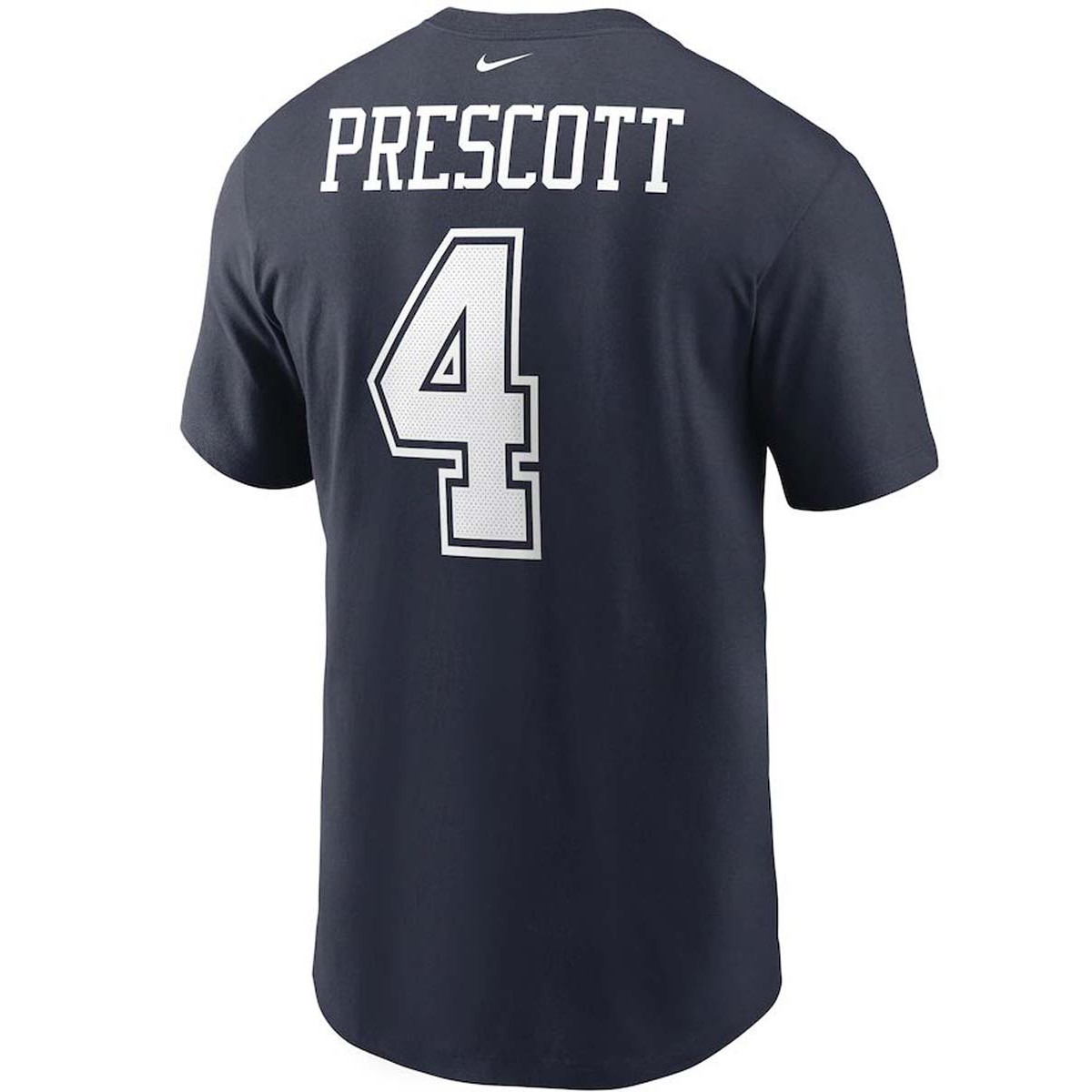 DALLAS COWBOYS MEN'S DAK PRESCOTT NAME AND NUMBER NIKE TEE