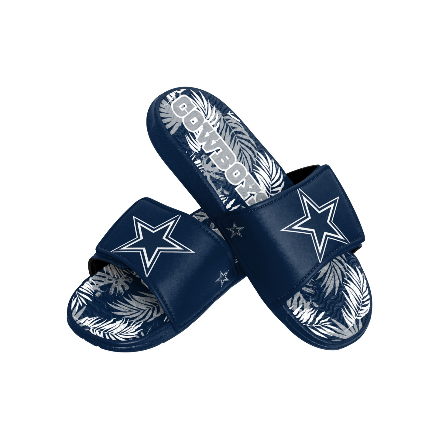 DALLAS COWBOYS MEN'S FLORAL GEL SLIDES