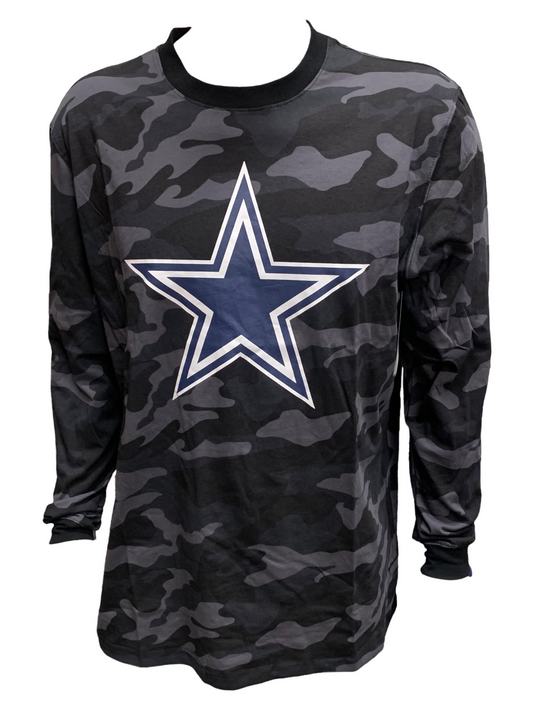 DALLAS COWBOYS MEN'S LONG SLEEVE CAMO T-SHIRT