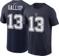DALLAS COWBOYS MEN'S MICHAEL GALLUP NAME NUMBER TEE