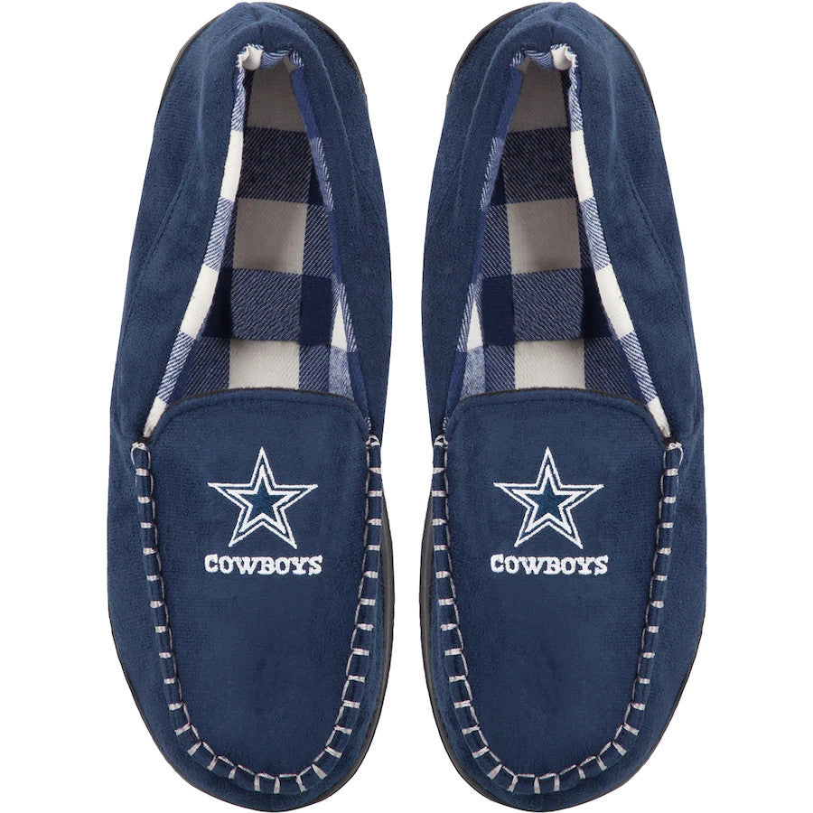 DALLAS COWBOYS MEN'S MOCCASIN SLIPPERS