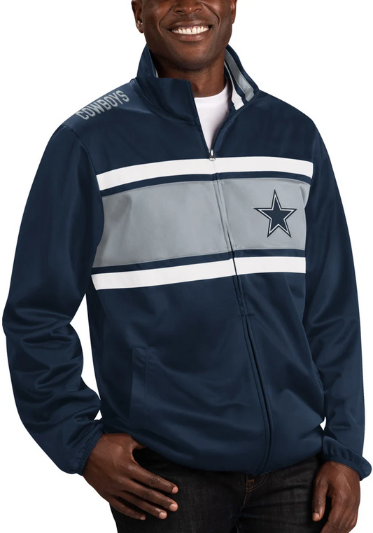 DALLAS COWBOYS MEN'S OFF TACKLE TRACK JACKET