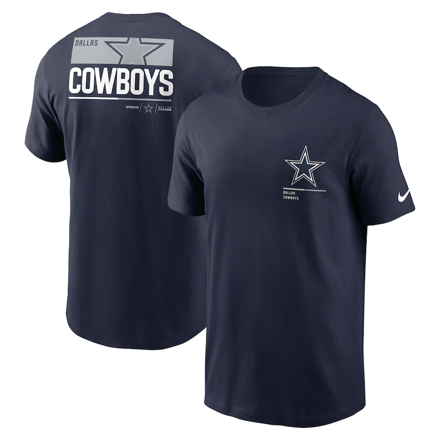 CAMISETA NIKE ESENCIAL INCLINE DEL EQUIPO PARA HOMBRE DALLAS COWBOYS
