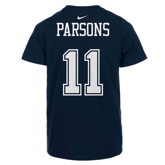 DALLAS COWBOYS MICAH PARSONS YOUTH NAME AND NUMBER T-SHIRT