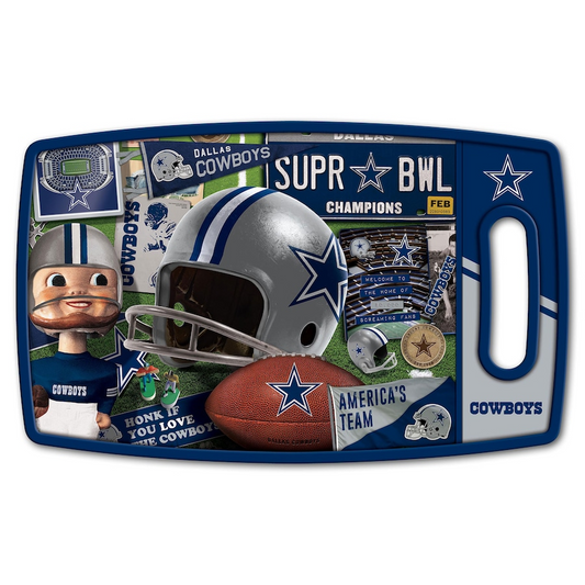 DALLAS COWBOYS RETRO CUTTING BOARD