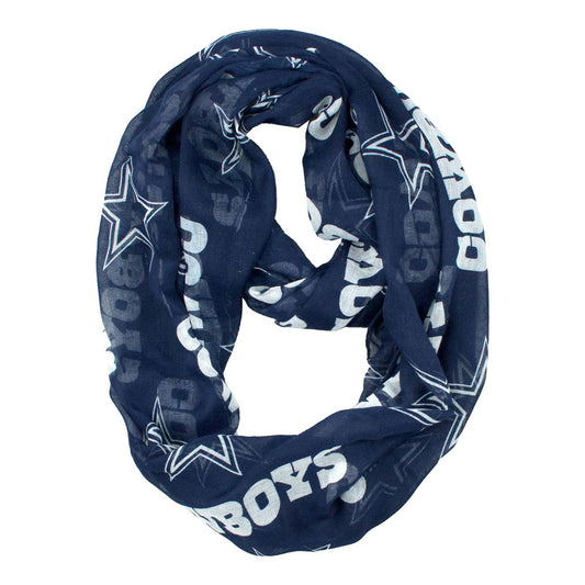 BUFANDA TRANSPARENTE INFINITY DE LOS DALLAS COWBOYS