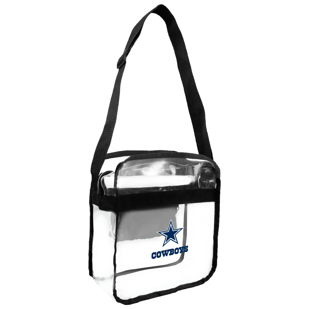 BOLSO BANDOLERA TRANSPARENTE APROBADO POR EL ESTADIO DE LOS DALLAS COWBOYS