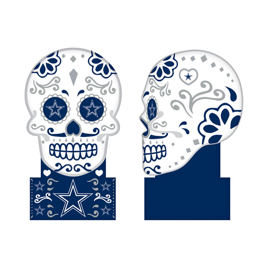 CABEZA DE CALAVERA DE AZÚCAR DE LOS VAQUEROS DE DALLAS