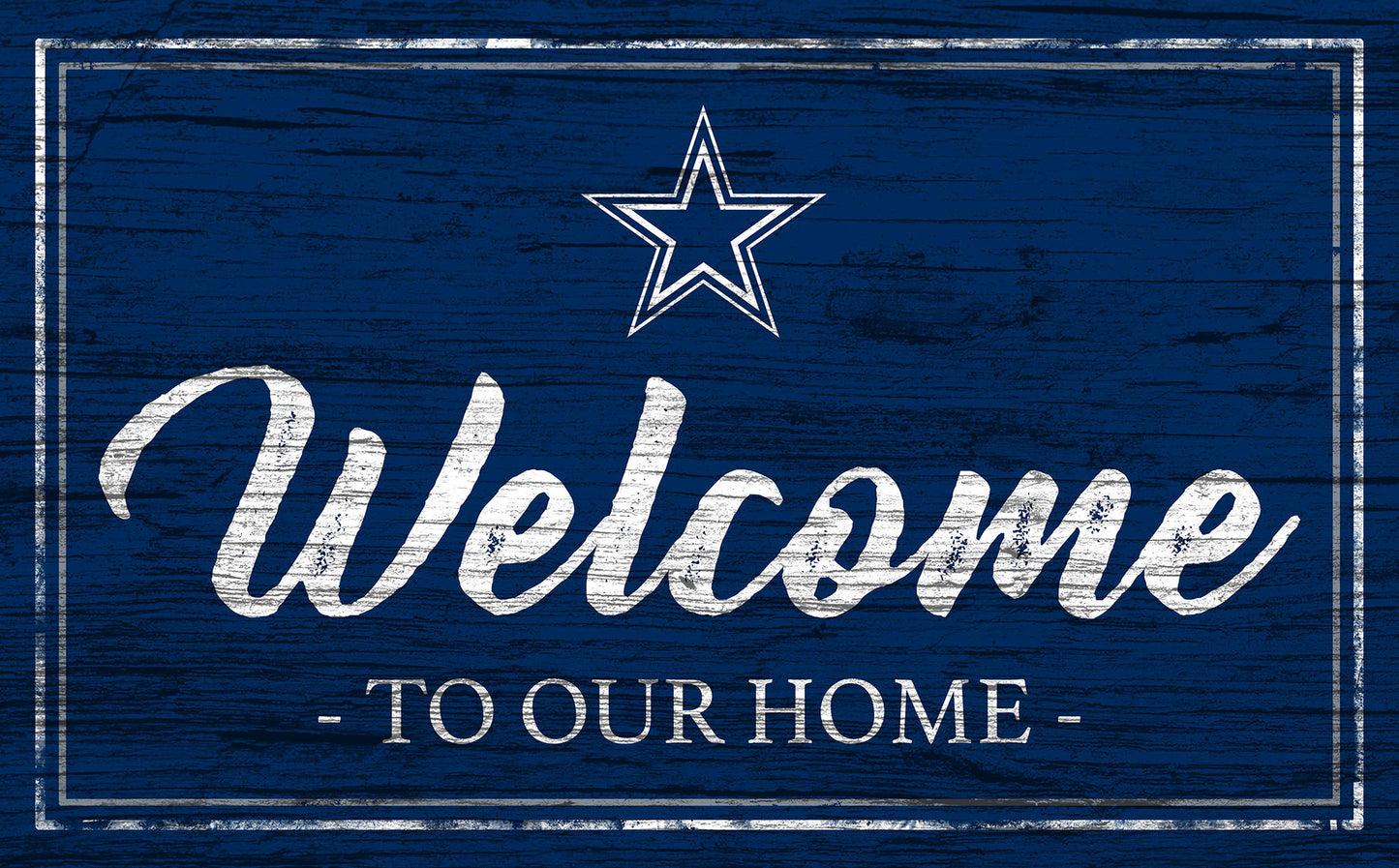 DALLAS COWBOYS TEAM COLOR WELCOME SIGN