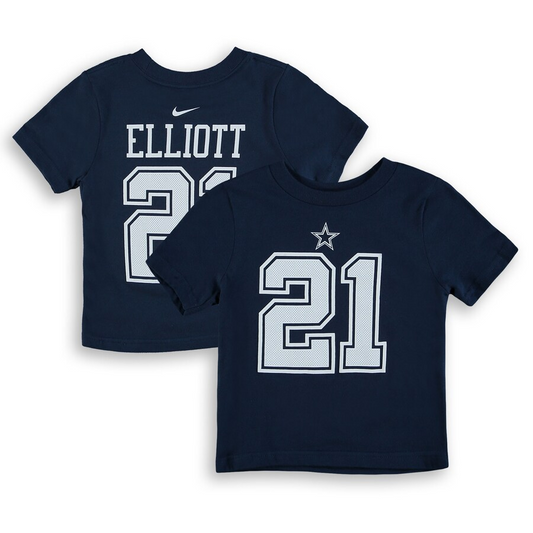 DALLAS COWBOYS TODDLER EZEKIEL ELLIOTT NAME AND NUMBER T-SHIRT