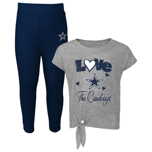 CAMISA Y LEGGINGS PARA NIÑOS DE DALLAS COWBOYS PARA SIEMPRE AMOR