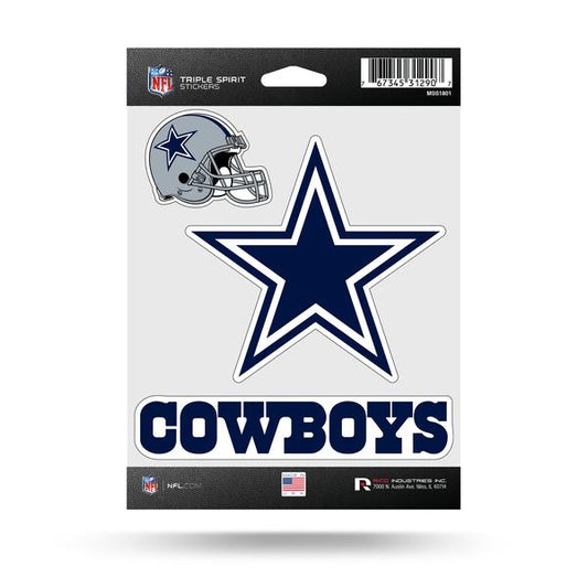 DALLAS COWBOYS TRIPLE SPIRIT DECAL