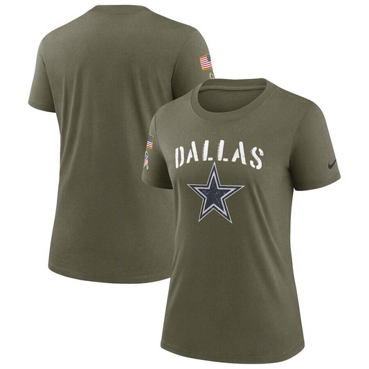 CAMISETA SALUTE TO SERVICE LEGEND 2022 PARA MUJER DE LOS DALLAS COWBOYS