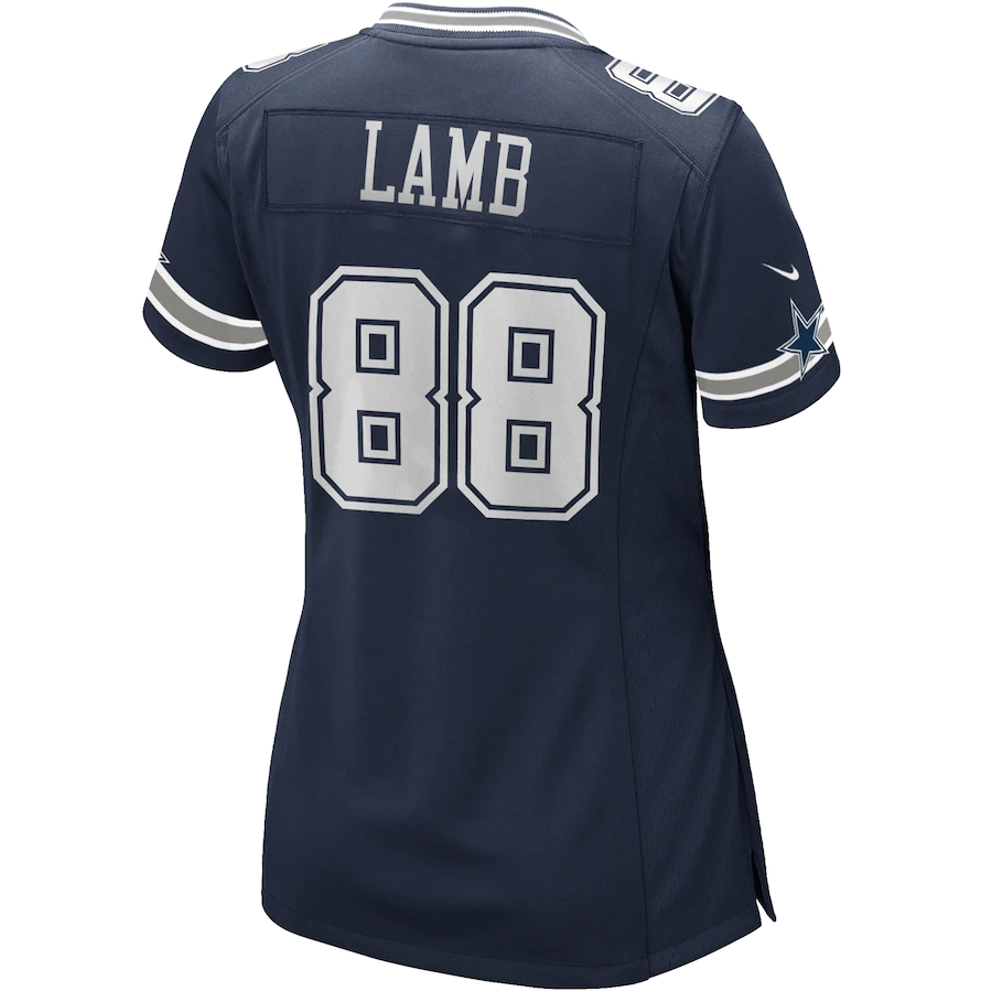 CAMISETA NIKE DALLAS COWBOYS MUJER CEEDEE LAMB GAME - AZUL MARINO