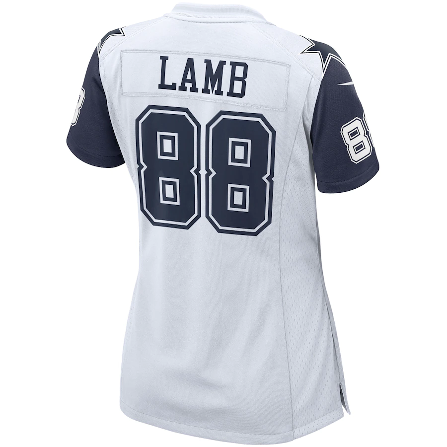 Women's Nike CeeDee Lamb White Dallas Cowboys 2nd Alternate Game Jersey Size: Large