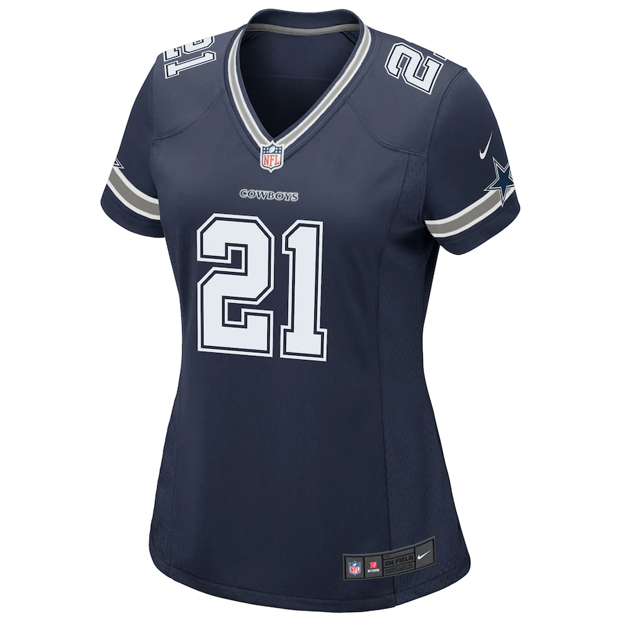 CAMISETA NIKE EZEKIEL ELLIOTT GAME DALLAS COWBOYS MUJER - AZUL MARINO