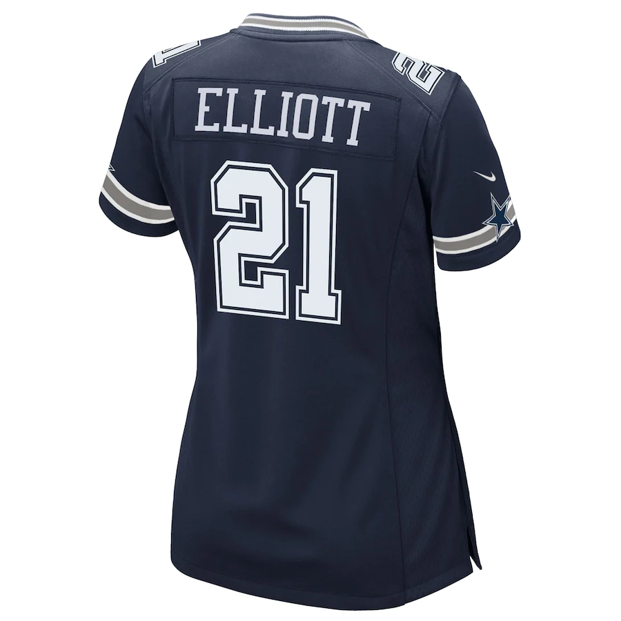 CAMISETA NIKE EZEKIEL ELLIOTT GAME DALLAS COWBOYS MUJER - AZUL MARINO