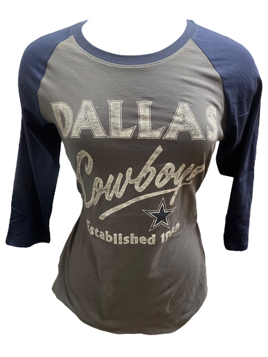 DALLAS COWBOYS WOMEN'S HIGH RISE FRANKIE T-SHIRT