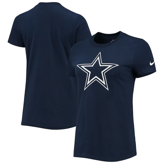 DALLAS COWBOYS WOMEN'S LOGO ESSENTIAL NIKE T-SHIRT - BLUE
