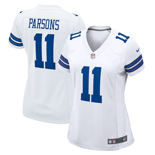 DALLAS COWBOYS MICAH PARSONS  WOMEN'S GAME NIKE JERSEY - WHITE