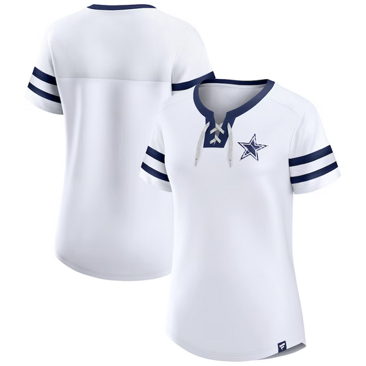 DALLAS COWBOYS MUJER SUNDAY BEST CAMISA CON CORDONES