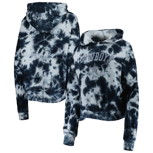 DALLAS COWBOYS WOMEN'S TIE DYE FLEECE HOODIE SWEATSHIRT