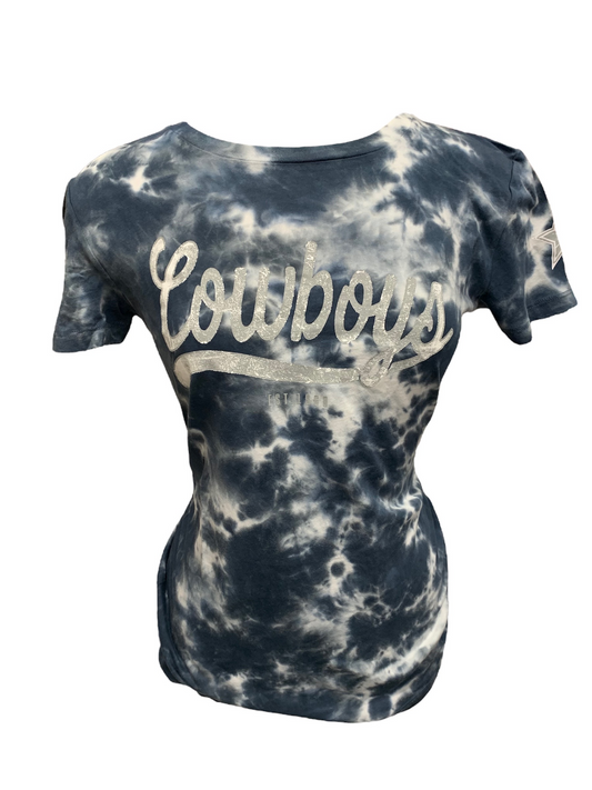 DALLAS COWBOYS WOMEN'S TIE DYE TEAM WORDMARK T-SHIRT