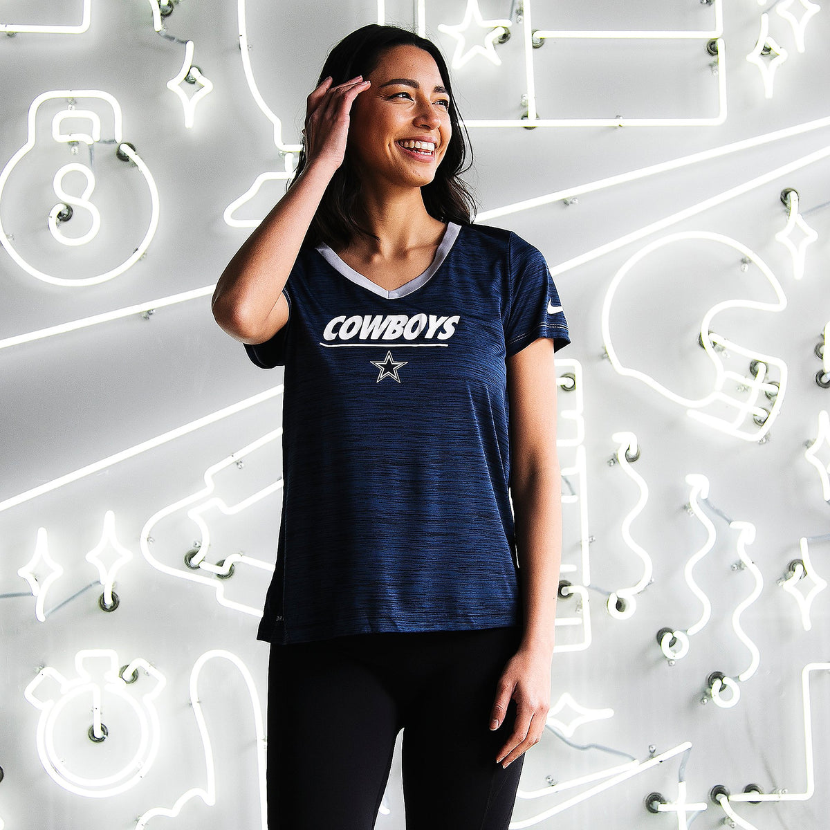 CAMISETA MUJER VELOCITY DALLAS COWBOYS