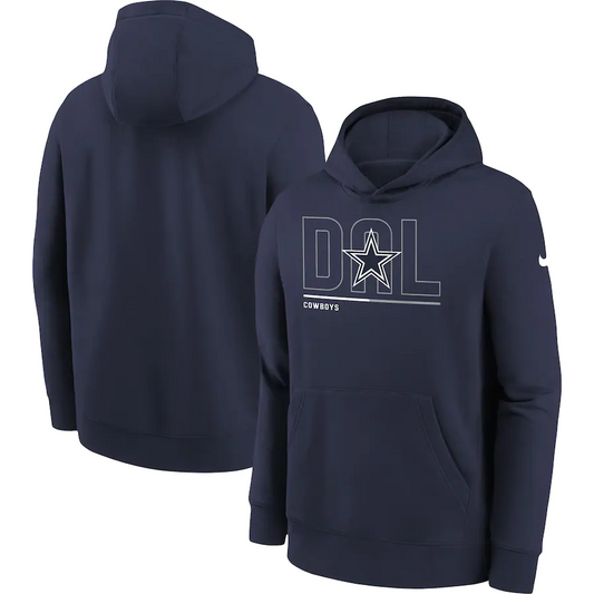 SUDADERA CON CAPUCHA Y CÓDIGO DE CIUDAD JUVENIL DALLAS COWBOYS