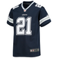 DALLAS COWBOYS YOUTH EZEKIEL ELLIOTT GAME NIKE JERSEY - NAVY