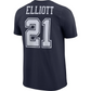 DALLAS COWBOYS YOUTH EZEKIEL ELLIOTT NAME AND NUMBER T-SHIRT