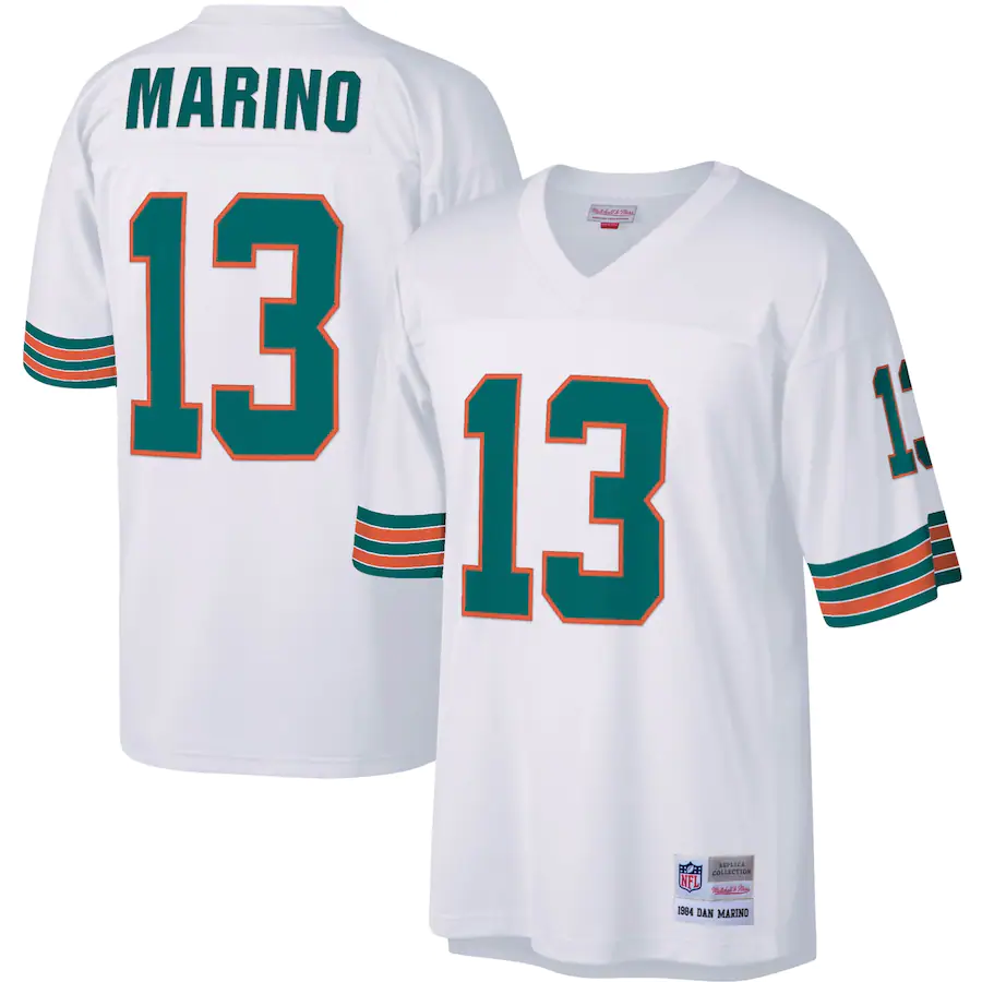 DAN MARINO JERSEY PREMIER MIAMI DOLPHINS MITCHELL &amp; NESS PARA HOMBRE