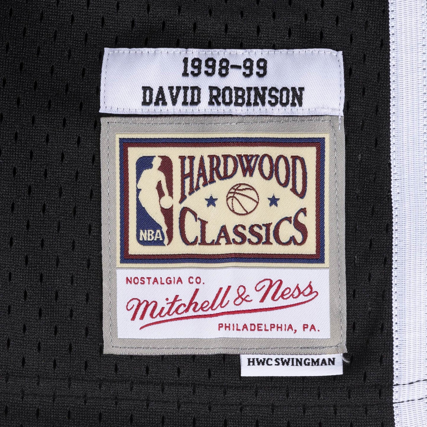 DAVID ROBINSON HOMBRE MITCHELL &amp; NESS 98-99' JERSEY SWINGMAN