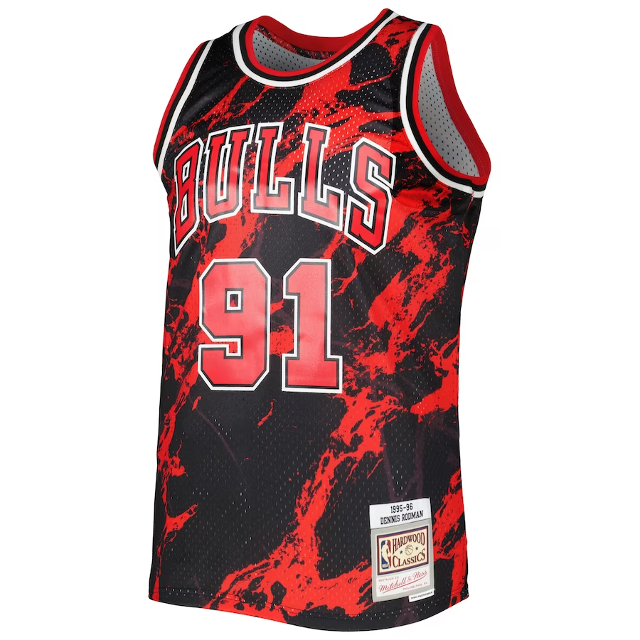 Shop Mitchell & Ness Chicago Bulls Dennis Rodman Swingman Jersey