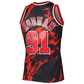 DENNIS RODMAN CHICAGO BULLS MITCHELL & NESS SWINGMAN JERSEY - MARBLE