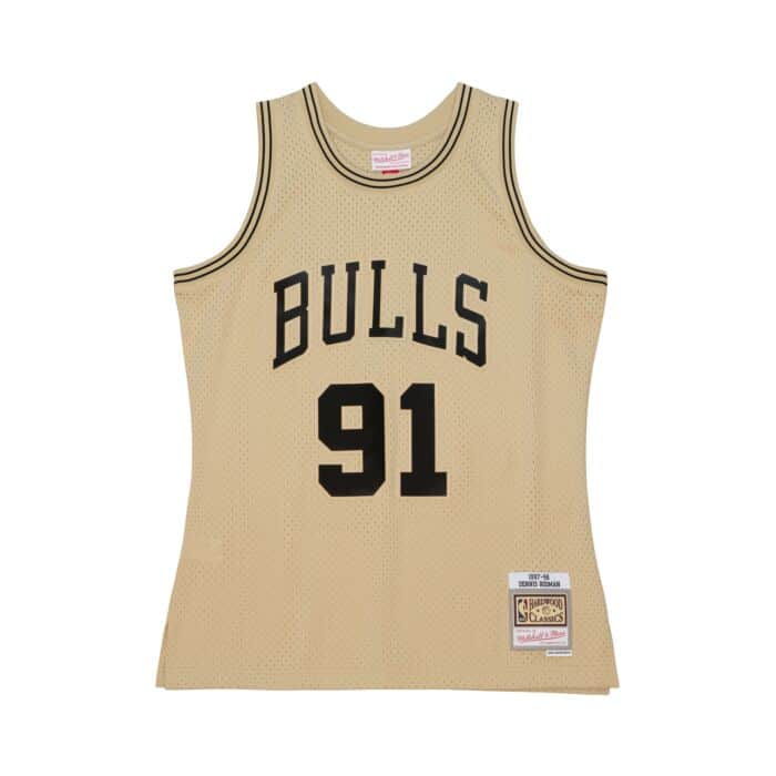 white and gold chicago bulls jersey