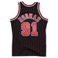 DENNIS RODMAN MEN'S MITCHELL & NESS 95-96' SWINGMAN JERSEY