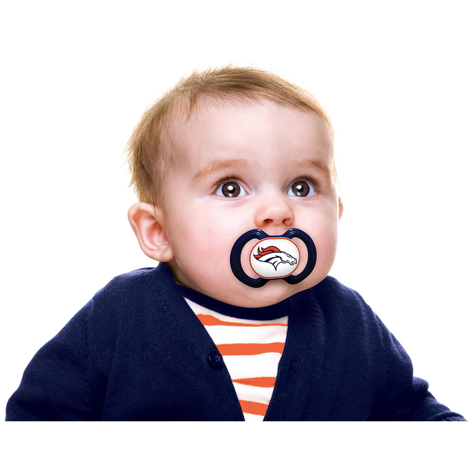 DENVER BRONCOS 2-PACK PACIFIERS