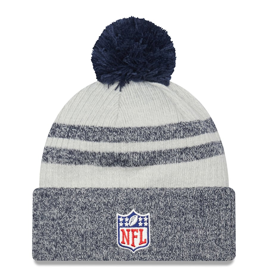DENVER BRONCOS 2022 SIDELINE HISTORIC CUFFED POM KNIT