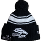 DENVER BRONCOS 2022 SIDELINE SPORT CUFFED POM KNIT -BLACK/WHITE