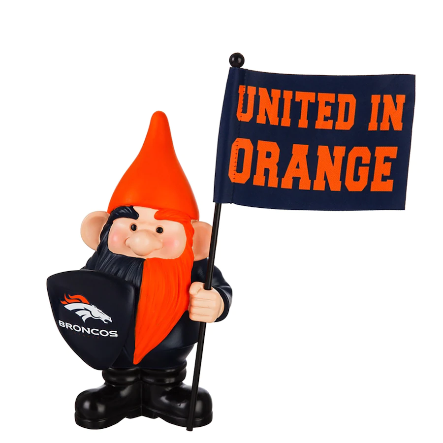 DENVER BRONCOS FLAG HOLDER GNOME