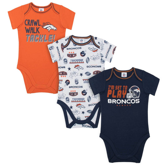 DENVER BRONCOS INFANT BODYSUIT 3-PACK