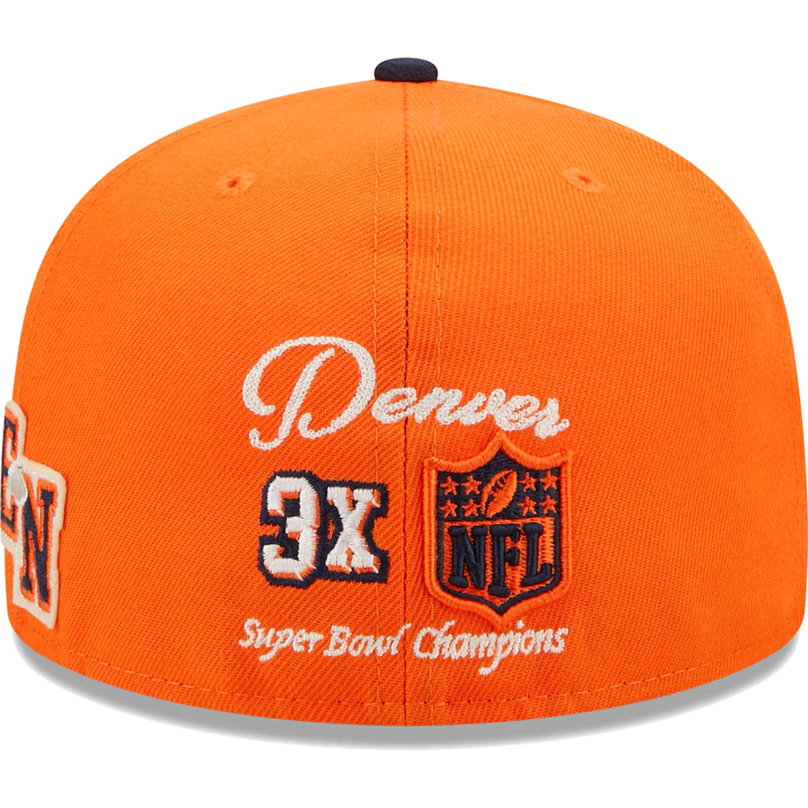 DENVER BRONCOS LETTERMAN 59FIFTY FITTED HAT JR S SPORTS