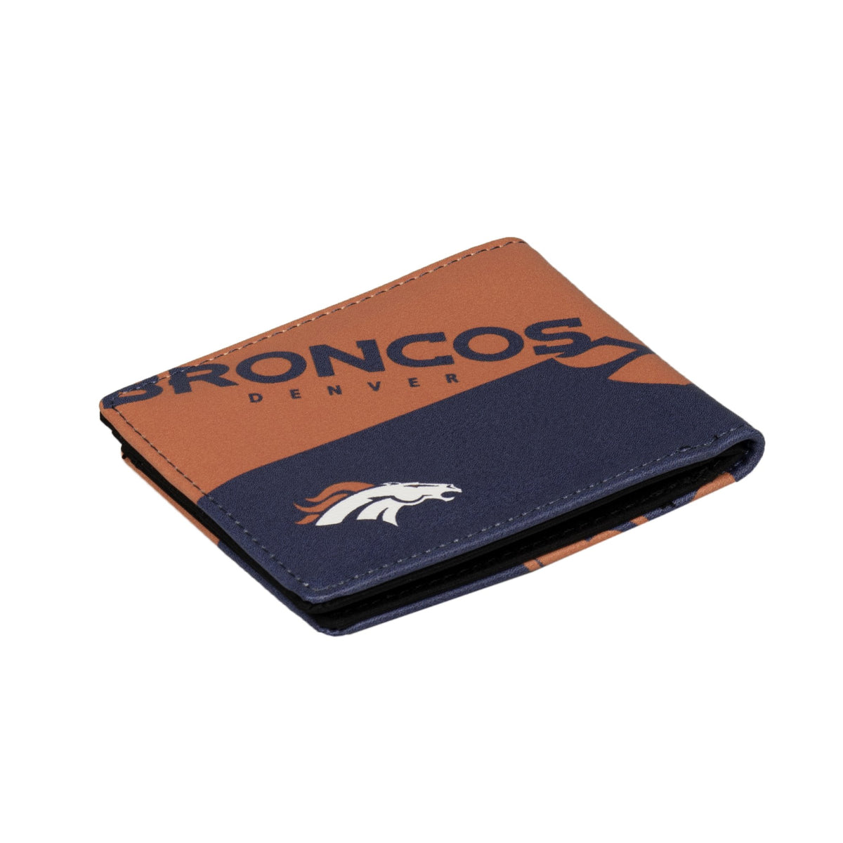 CARTERA DE DOS PLEGABLES CON LOGO DE DENVER BRONCOS