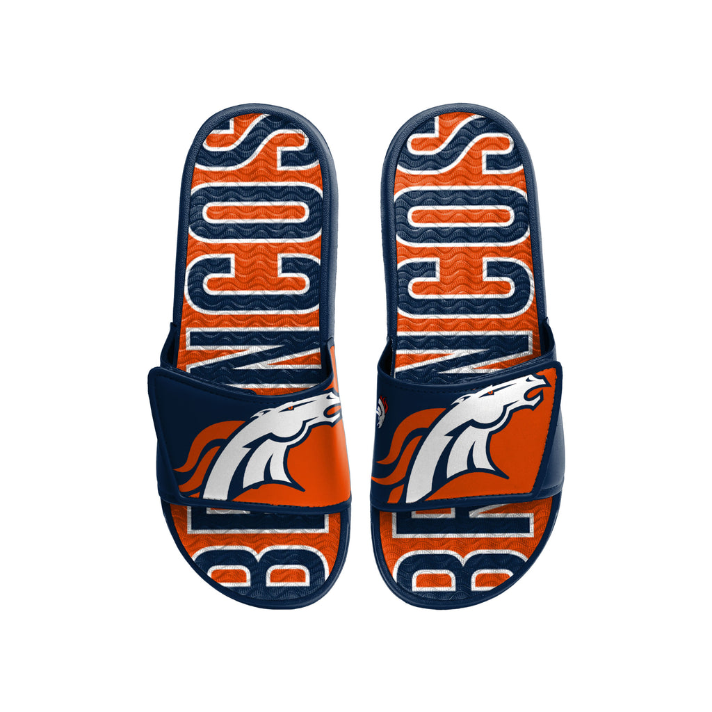 DENVER BRONCOS MEN'S BIG LOGO GEL SLIDE