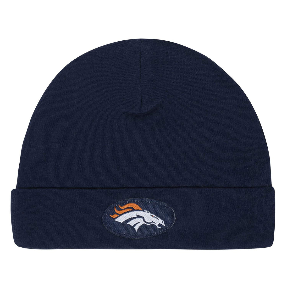 DENVER BRONCOS NEWBORN 3-PIECE FOOTED PAJAMA SET