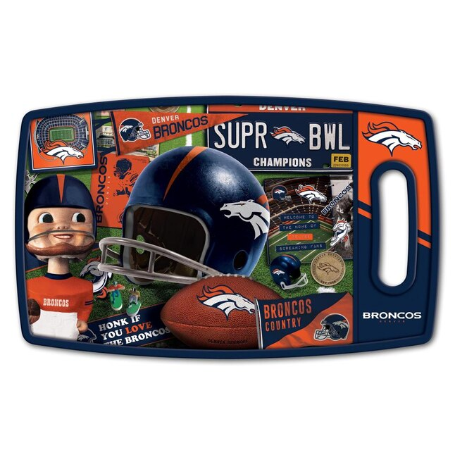 DENVER BRONCOS RETRO CUTTING BOARD
