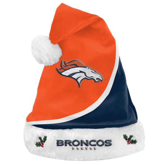 DENVER BRONCOS SANTA HAT