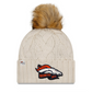 DENVER BRONCOS WOMEN'S 2022 SIDELINE CUFFED KNIT - CREAM