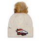 DENVER BRONCOS MUJER 2022 SIDELINE CUFFED KNIT - CREMA